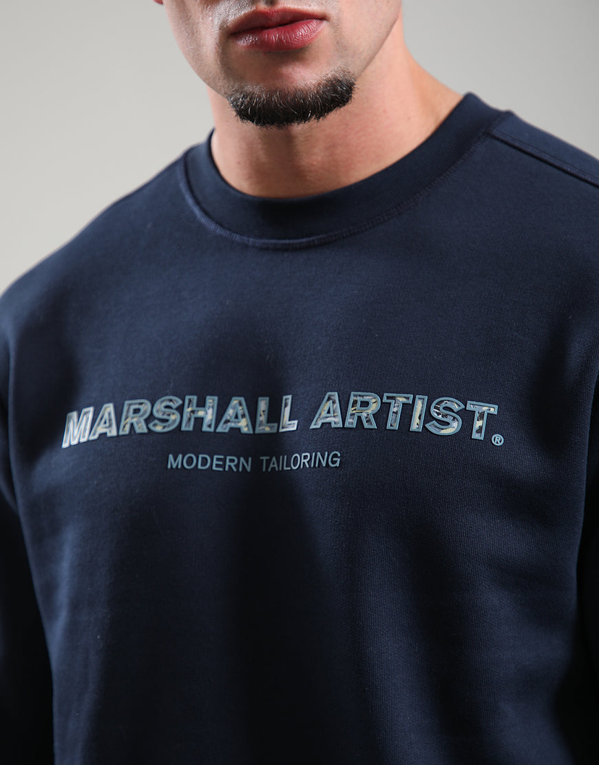 Marshall Artist Resurrection Crewneck Navy Blue