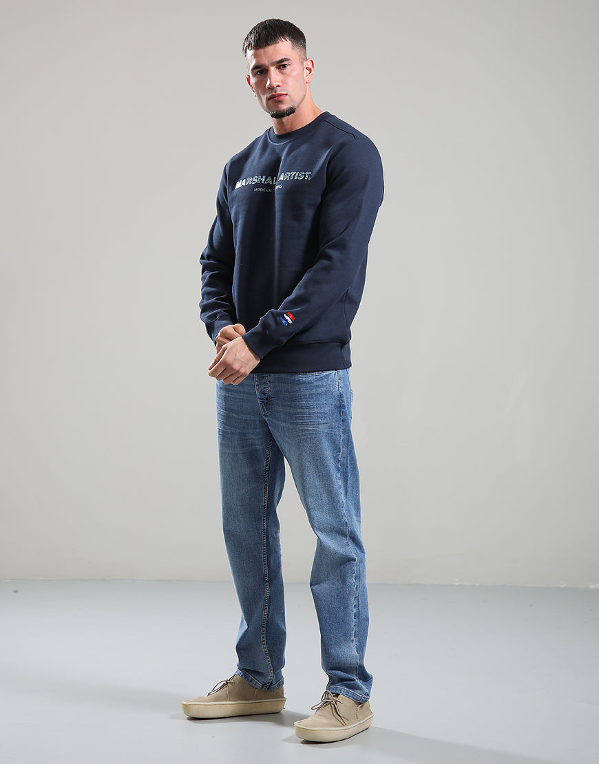 Marshall Artist Resurrection Crewneck Navy Blue
