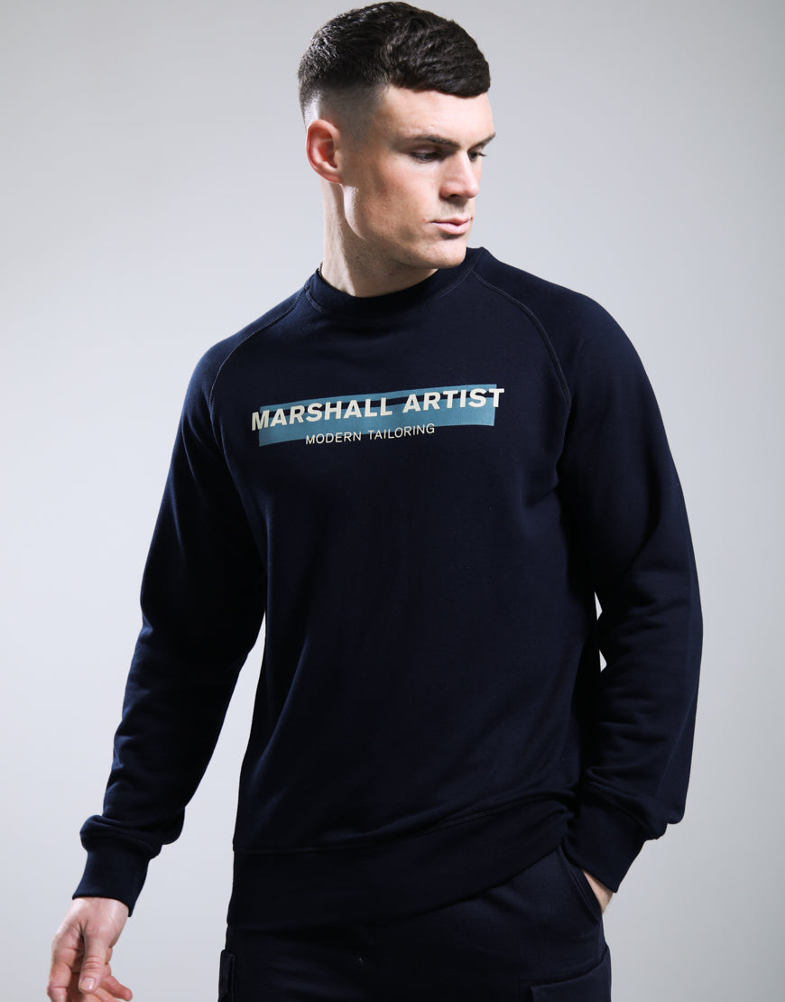 Marshall Artist MSATM11207 Seafield Crewneck - Navy