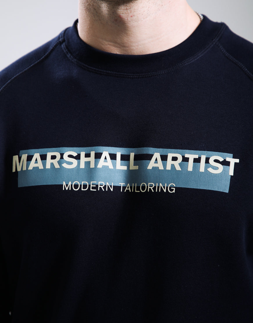 Marshall Artist MSATM11207 Seafield Crewneck - Navy