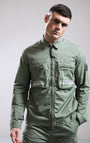 Marshall Artist MSATM10972 Seafield Overshirt - Sage