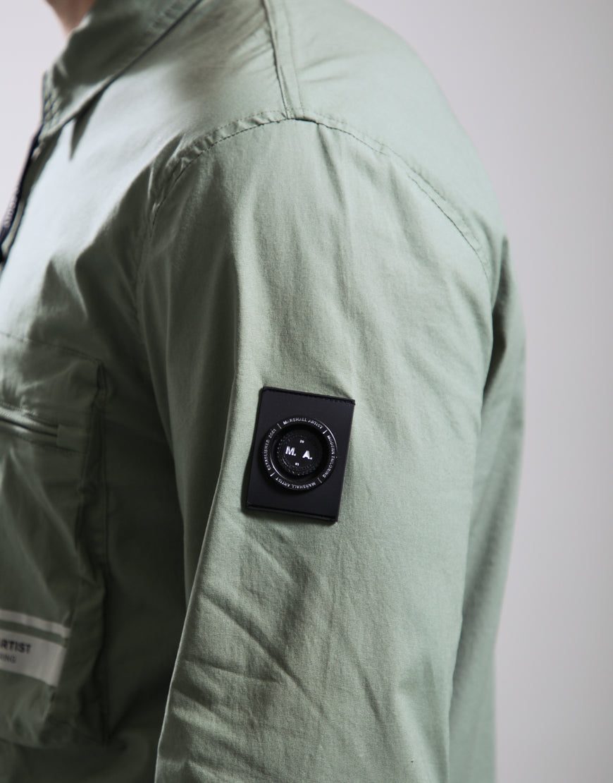 Marshall Artist MSATM10972 Seafield Overshirt - Sage