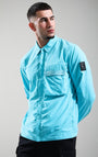 Marshall Artist MSATM11160 Woodvale Overshirt - Cyan