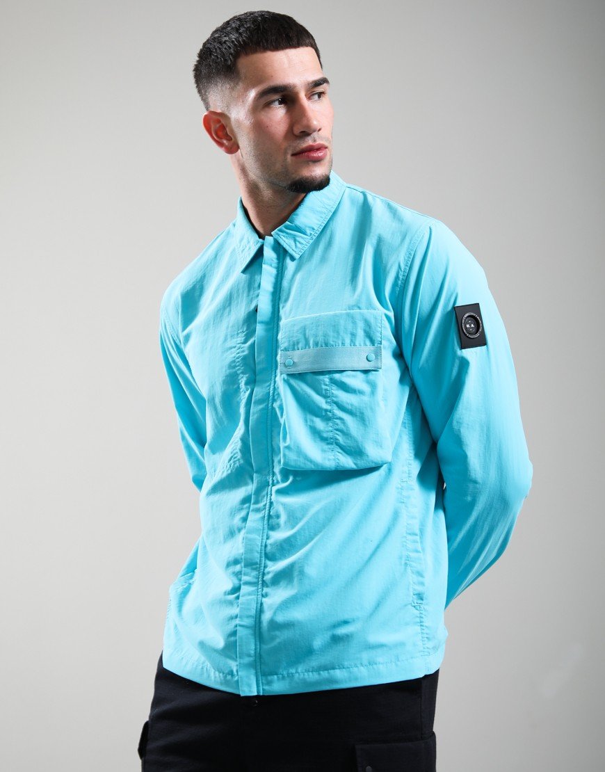 Marshall Artist MSATM11160 Woodvale Overshirt - Cyan