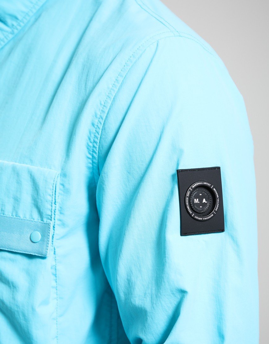 Marshall Artist MSATM11160 Woodvale Overshirt - Cyan