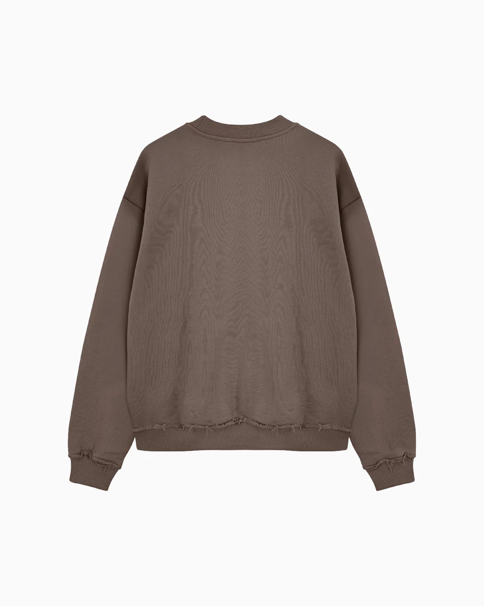 Syenti Mechanic Crewneck Sweatshirt - Light Brown