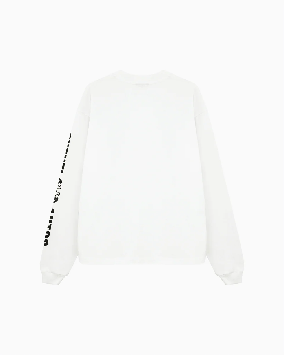 Syenti Motor City Long Sleeve T-Shirt Off White