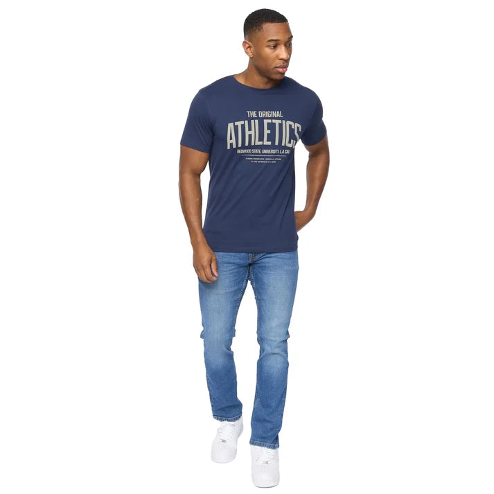 Crosshatch Athwood T-Shirt - Navy