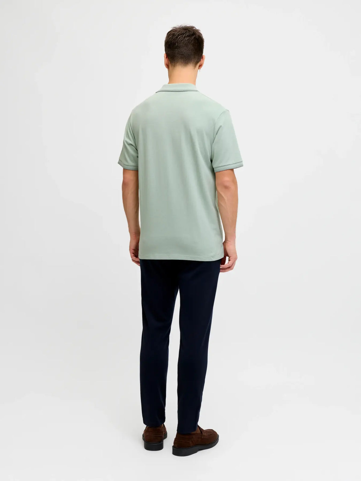 JJ Rebel Zell Polo Shirt - Aqua Grey/Mixed W.S