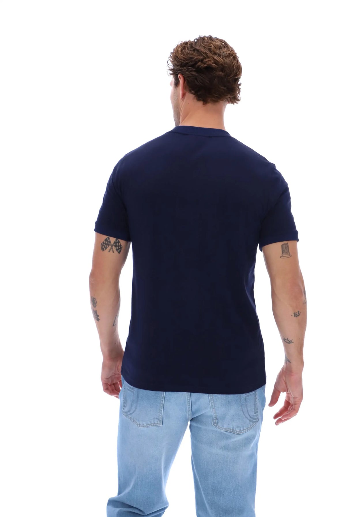 Sergio Tacchini STM21143 New Supermac T-Shirt 564 Maritime Blue/Princess Blue