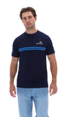 Sergio Tacchini STM21143 New Supermac T-Shirt 564 Maritime Blue/Princess Blue
