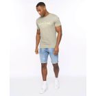 Crosshatch Off Axis T-Shirt - Sage