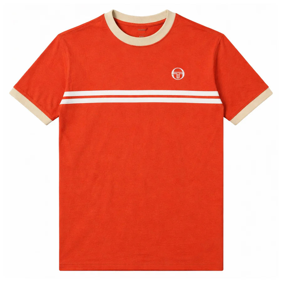 Sergio Tacchini STM14565 Supermac T-Shirt - Rooibos Tea/Mojave Desert/Gardenia