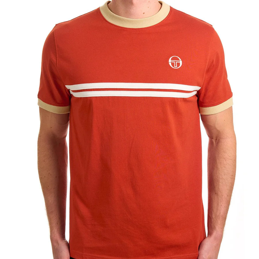 Sergio Tacchini STM14565 Supermac T-Shirt - Rooibos Tea/Mojave Desert/Gardenia