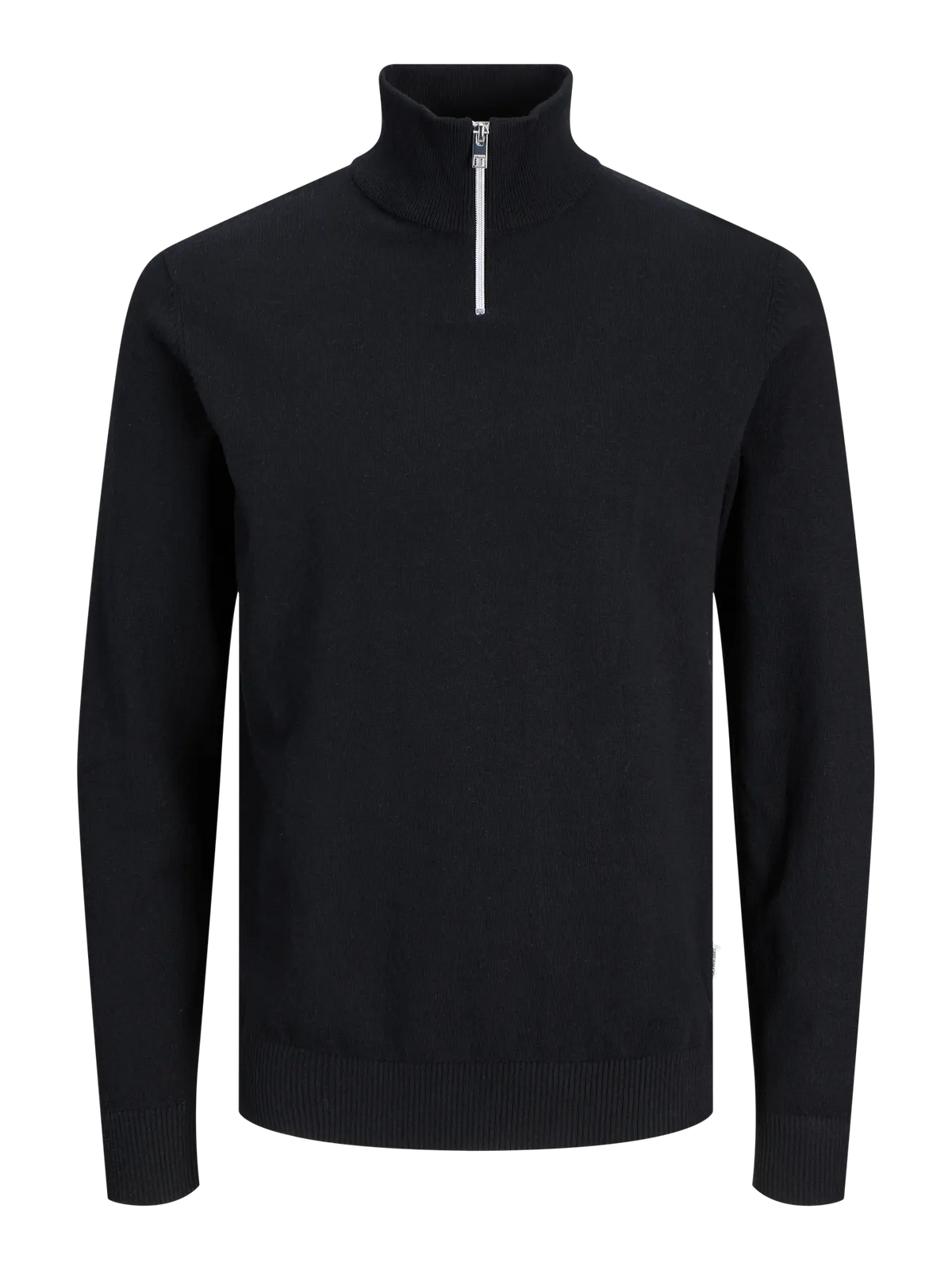 JJ Rebel Callum Half Zip Knitted Sweatshirt - Black