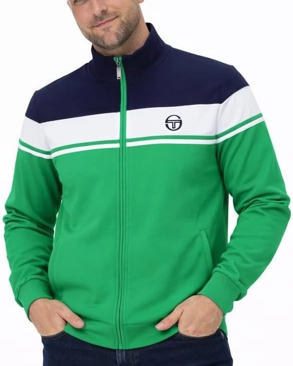 Sergio Tacchini STM14551 Daramindo Track Jacket 253 - Maritime Blue/White/Fern Green