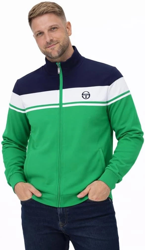 Sergio Tacchini STM14551 Daramindo Track Jacket 253 - Maritime Blue/White/Fern Green