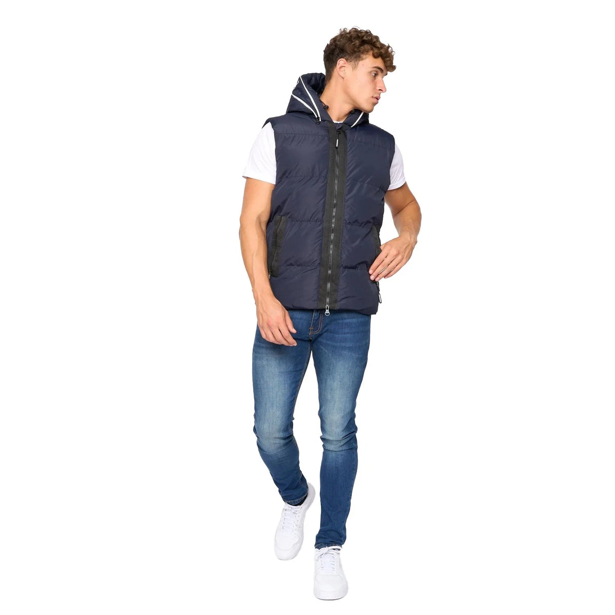 Crosshatch Sandbox Gilet - Navy