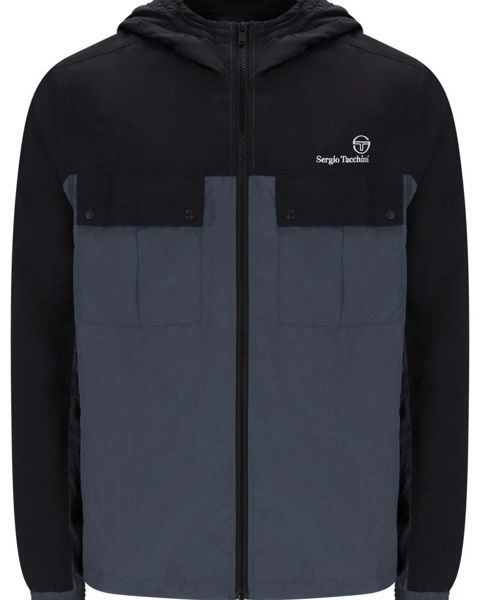 Sergio Tacchini STM21327 Alba Hooded Jacket 377 - Black/Turbulence