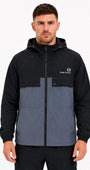 Sergio Tacchini STM21327 Alba Hooded Jacket 377 - Black/Turbulence