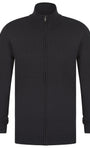 Kensington Scattering Quarter Zip Knit - Charcoal