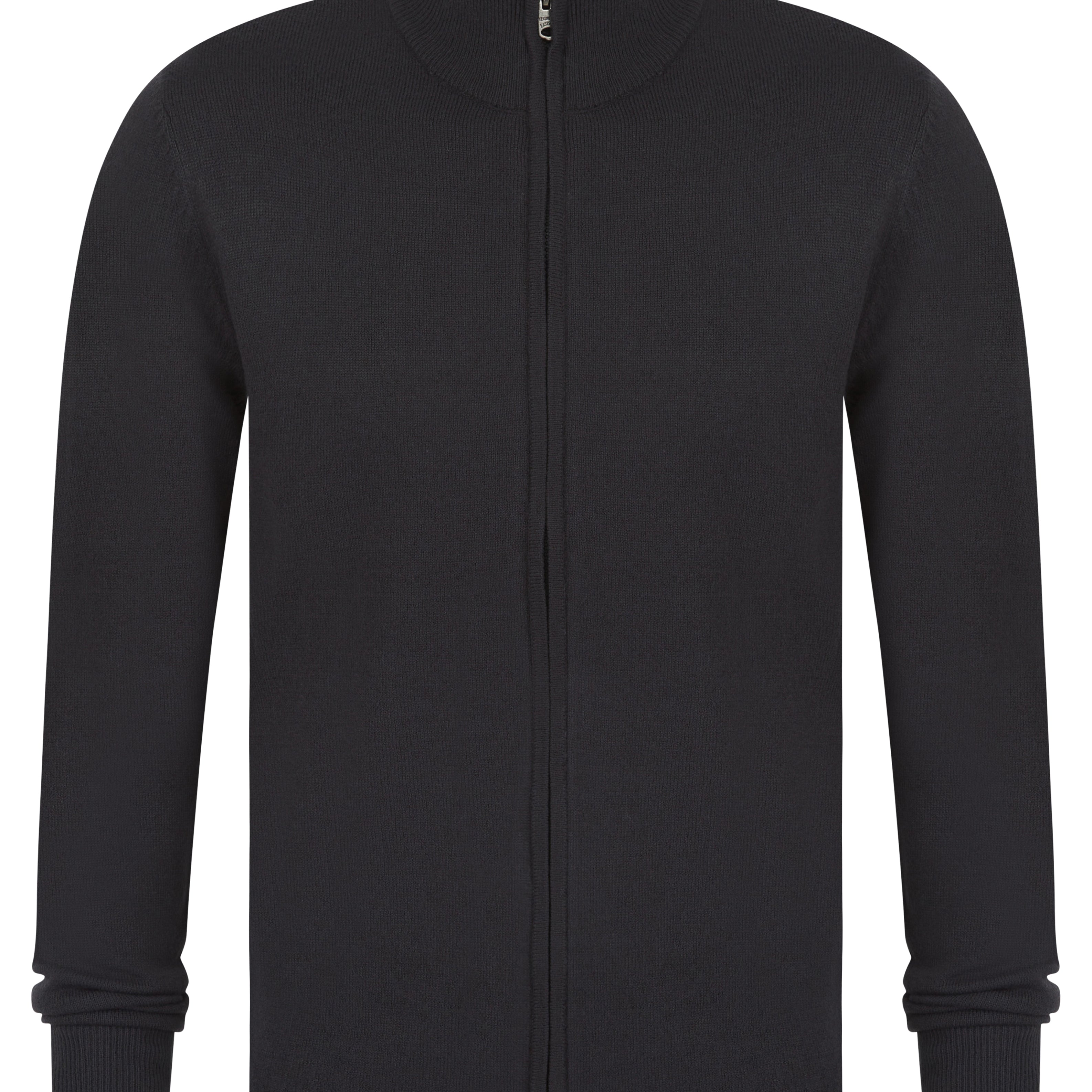 Kensington Scattering Quarter Zip Knit - Charcoal