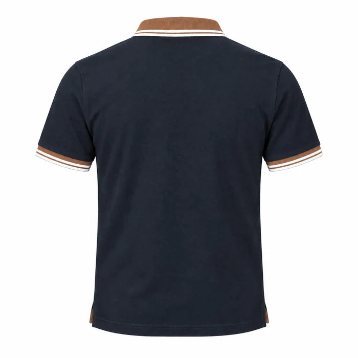 Sergio Tacchini STM21371 Con 020 Polo 270 - Black/Potting Soil/Gardenia