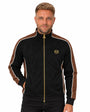 Sergio Tacchini STM21368 Contrasto Suede Track Top 270 - Black/Potting Soil/Gardenia