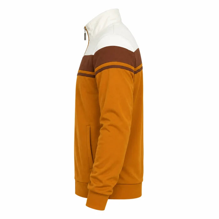 Sergio Tacchini STM14551 Damarindo Track Top 534 - Gardenia/Potting Soil/Golden Brown