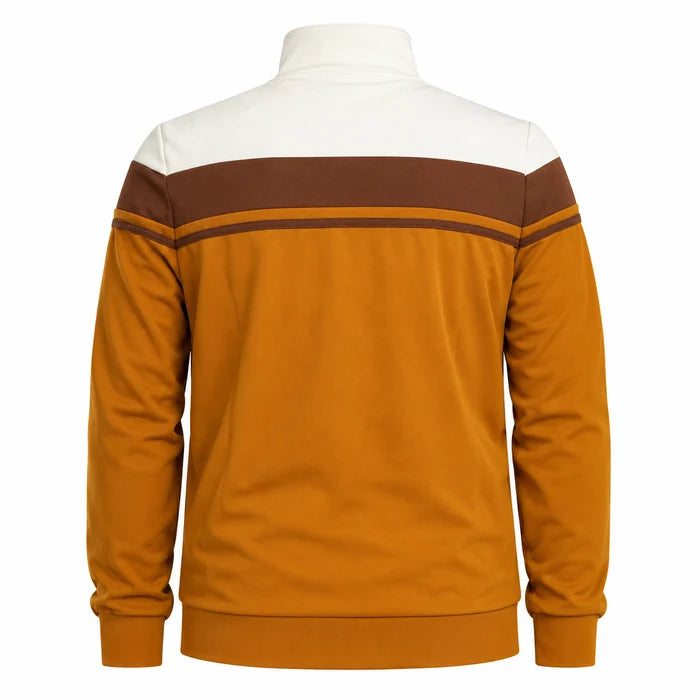 Sergio Tacchini STM14551 Damarindo Track Top 534 - Gardenia/Potting Soil/Golden Brown