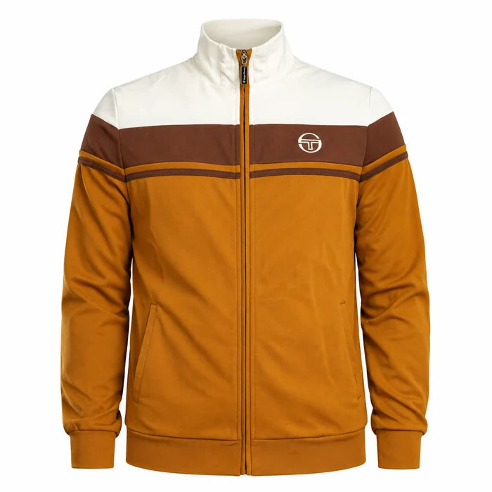 Sergio Tacchini STM14551 Damarindo Track Top 534 - Gardenia/Potting Soil/Golden Brown