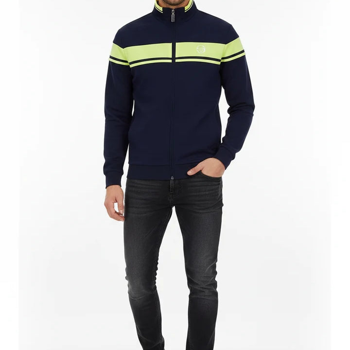 Sergio Tacchini STM14551 Damarindo Track Top 555 - Maritime Blue/Celery Green