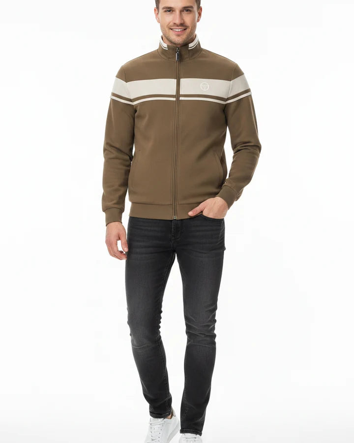 Sergio Tacchini STM14551 Damarindo Track Top 592 - Shitake/Peyote/Gardenia