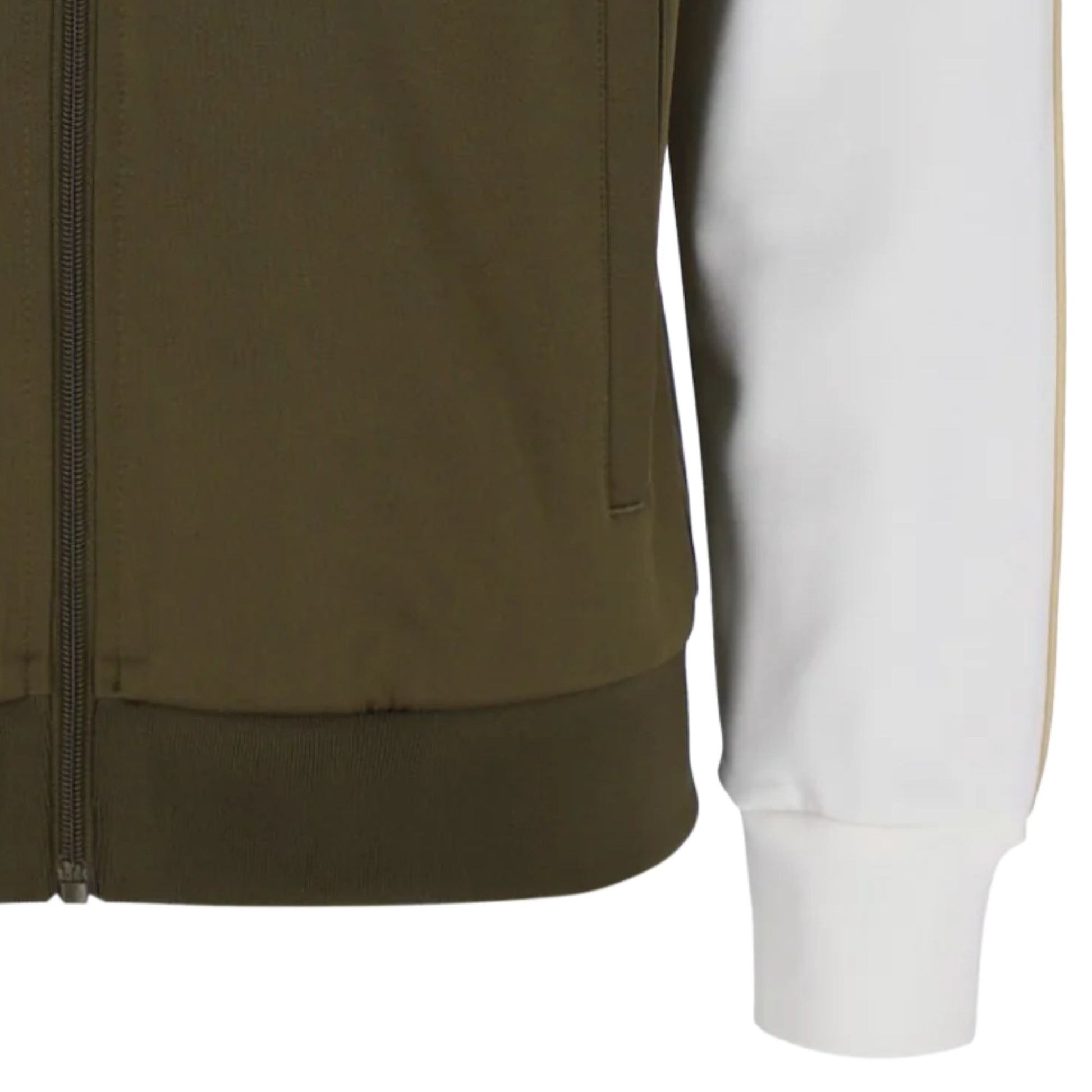 Sergio Tacchini STM12241 Ghibli Davis Track Top - Dark Olive/Mojave Desert/Gardenia