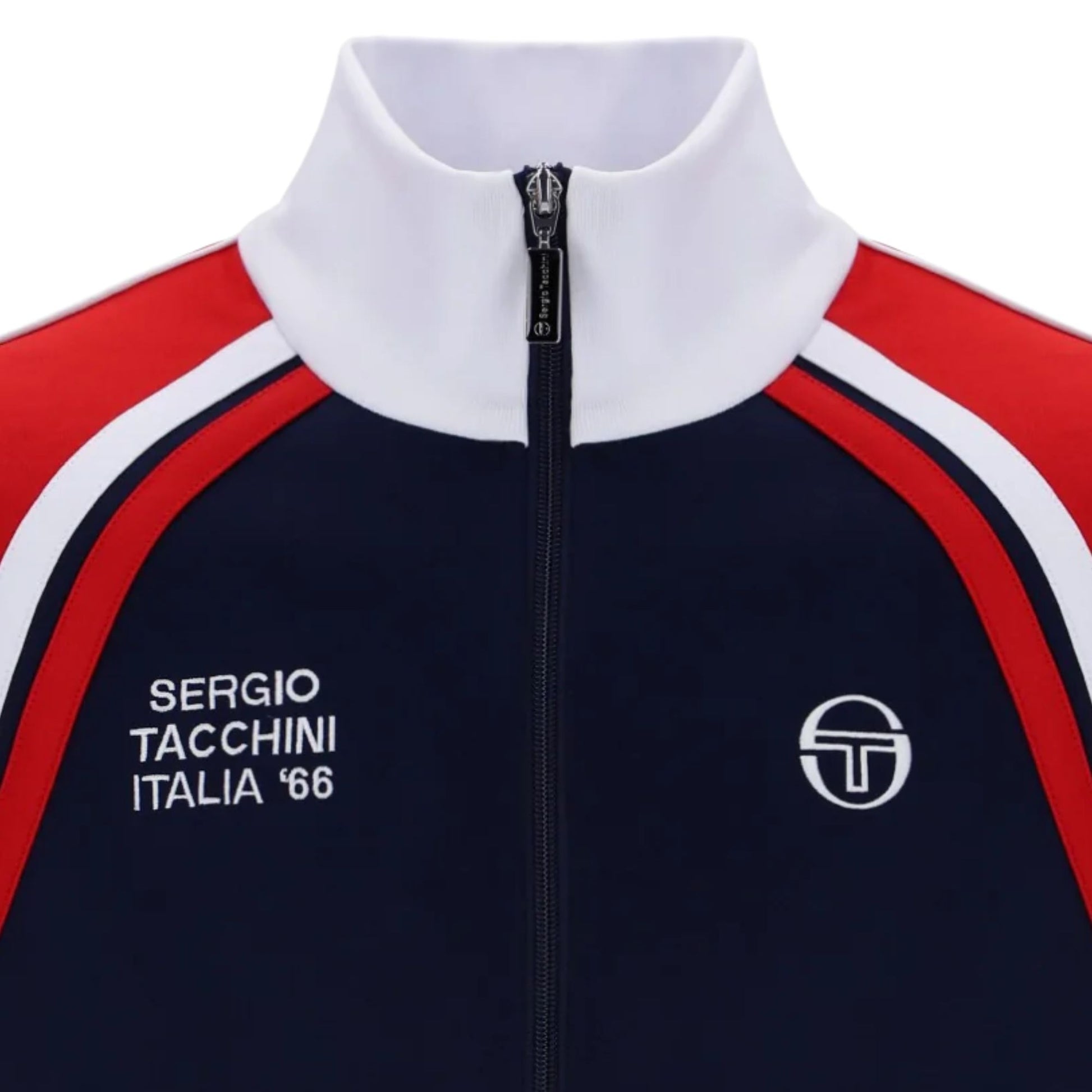 Sergio Tacchini STM12241 Ghibli Davis Track Top - Maritime Blue/Adrenaline Rush/White