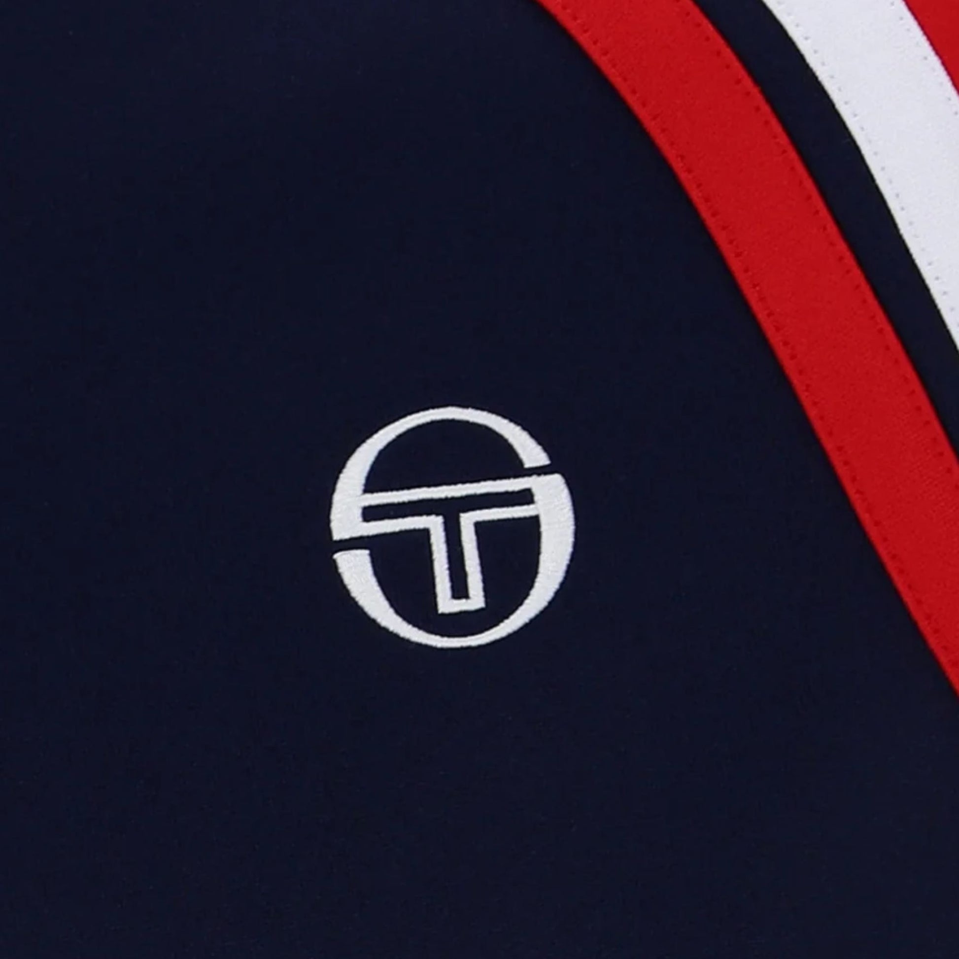 Sergio Tacchini STM12241 Ghibli Davis Track Top - Maritime Blue/Adrenaline Rush/White