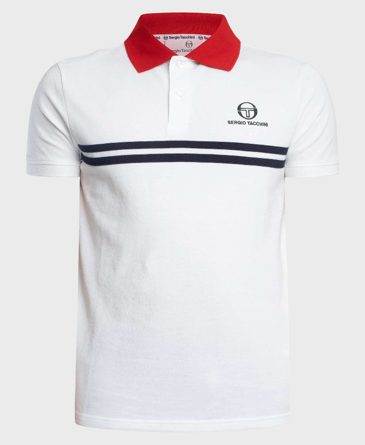 Sergio Tacchini Super MK2 Polo 005 White/Adrenaline Rush