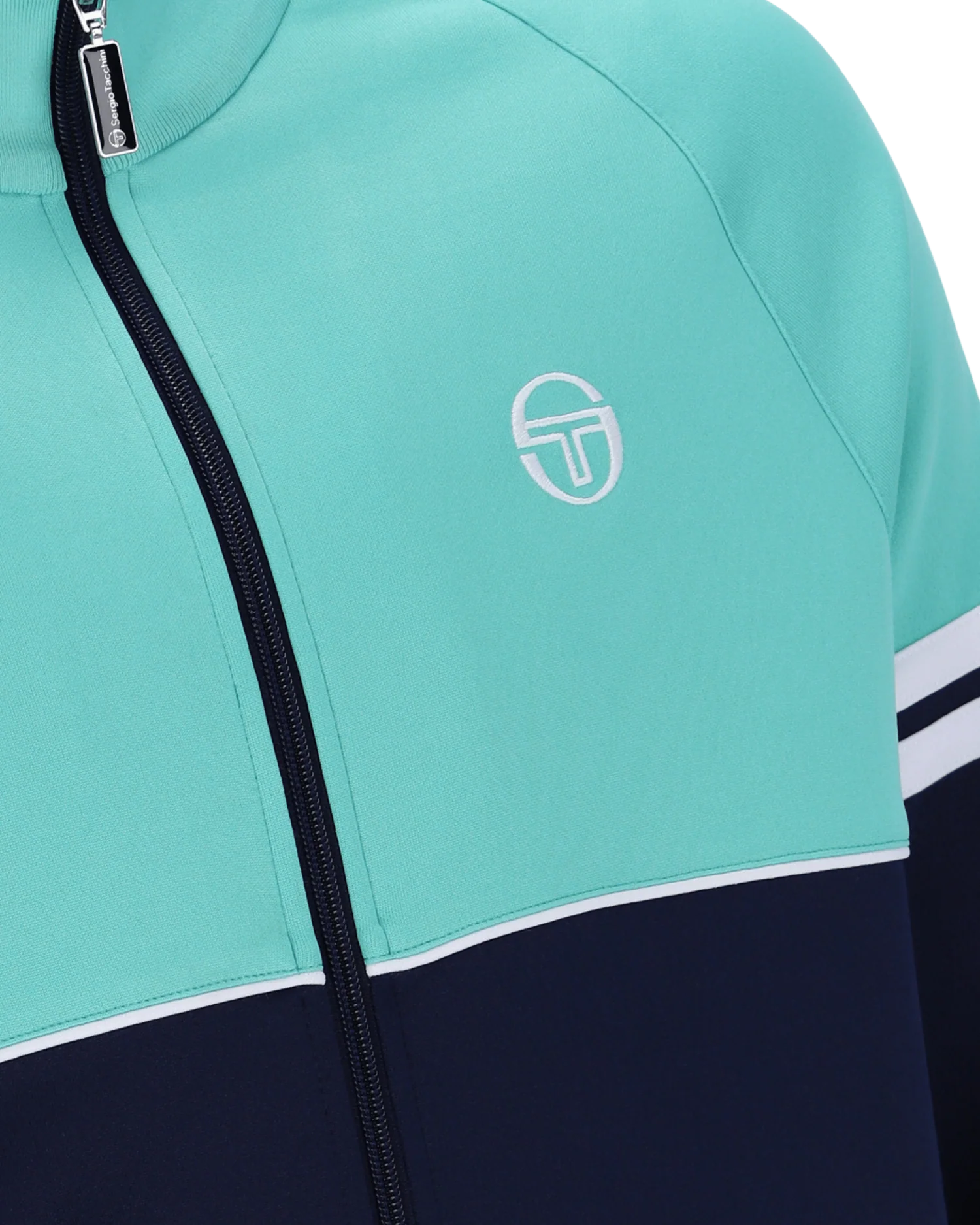 Sergio Tacchini Orion Track Top - Pool Blue/Maritime Blue/White