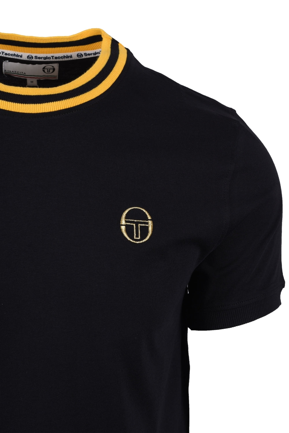Sergio Tacchini STM16208 Rainer T-shirt 905 Black/Old Gold