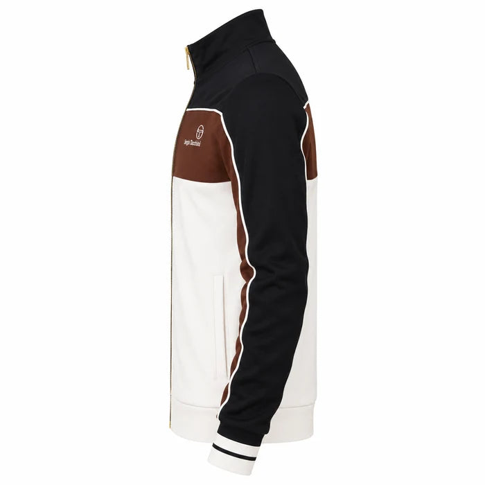 Sergio Tacchini STM21356 Spiga Track Top 270 - Black/PottingSoil/Gardenia