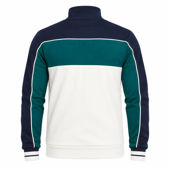 Sergio Tacchini Spiga STM21356 Track Top 554 - Maritime Blue/Deep Teal/Gardenia