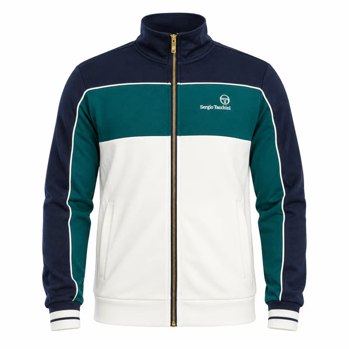 Sergio Tacchini Spiga STM21356 Track Top 554 - Maritime Blue/Deep Teal/Gardenia