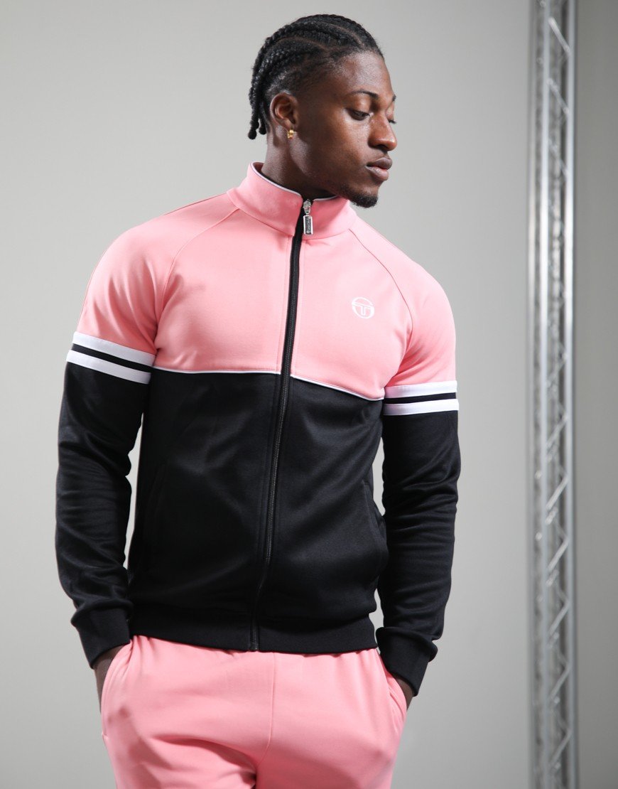 Sergio Tacchini STM14594 Orion Track Jacket 163 - Geranium Pink/Black/White