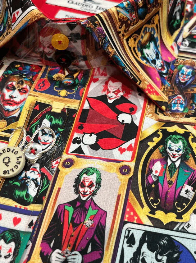 Claudio Lugli CP6965 The Supervillain Joker Shirt - Red