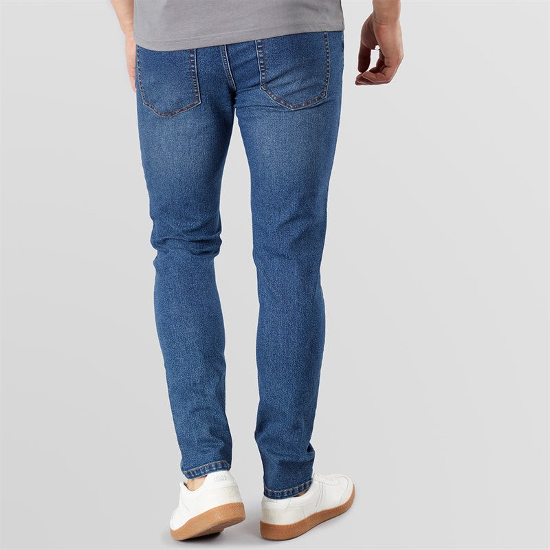 Tokyo Laundry Doug Jeans - Mid Blue Stonewash