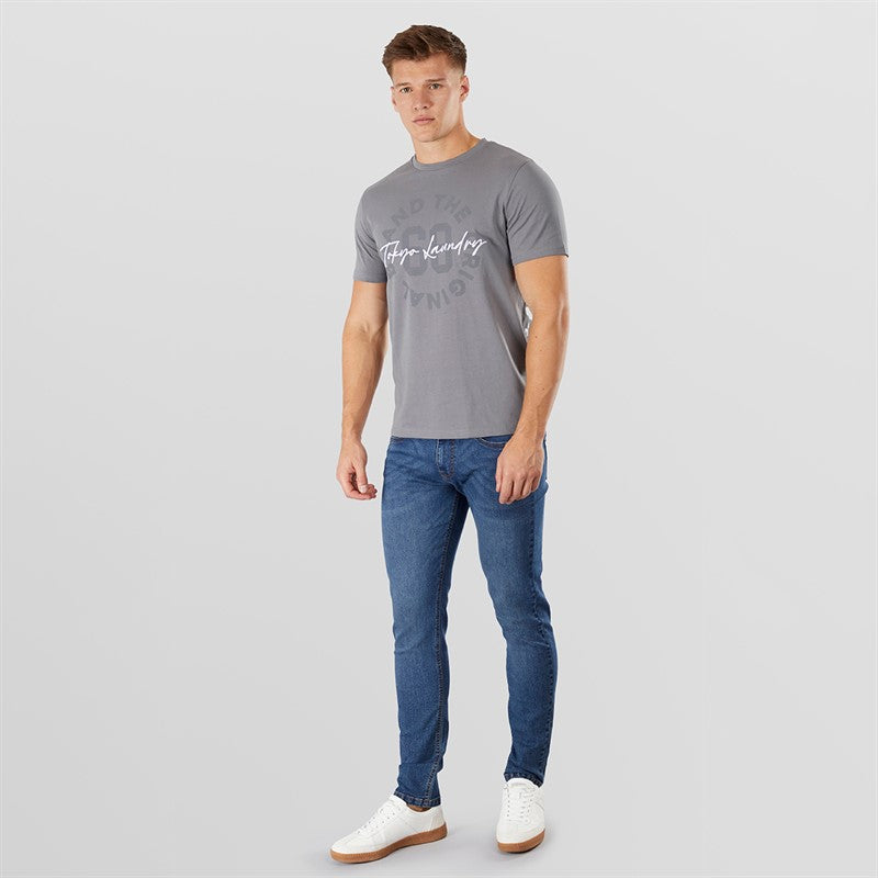 Tokyo Laundry Doug Jeans - Mid Blue Stonewash