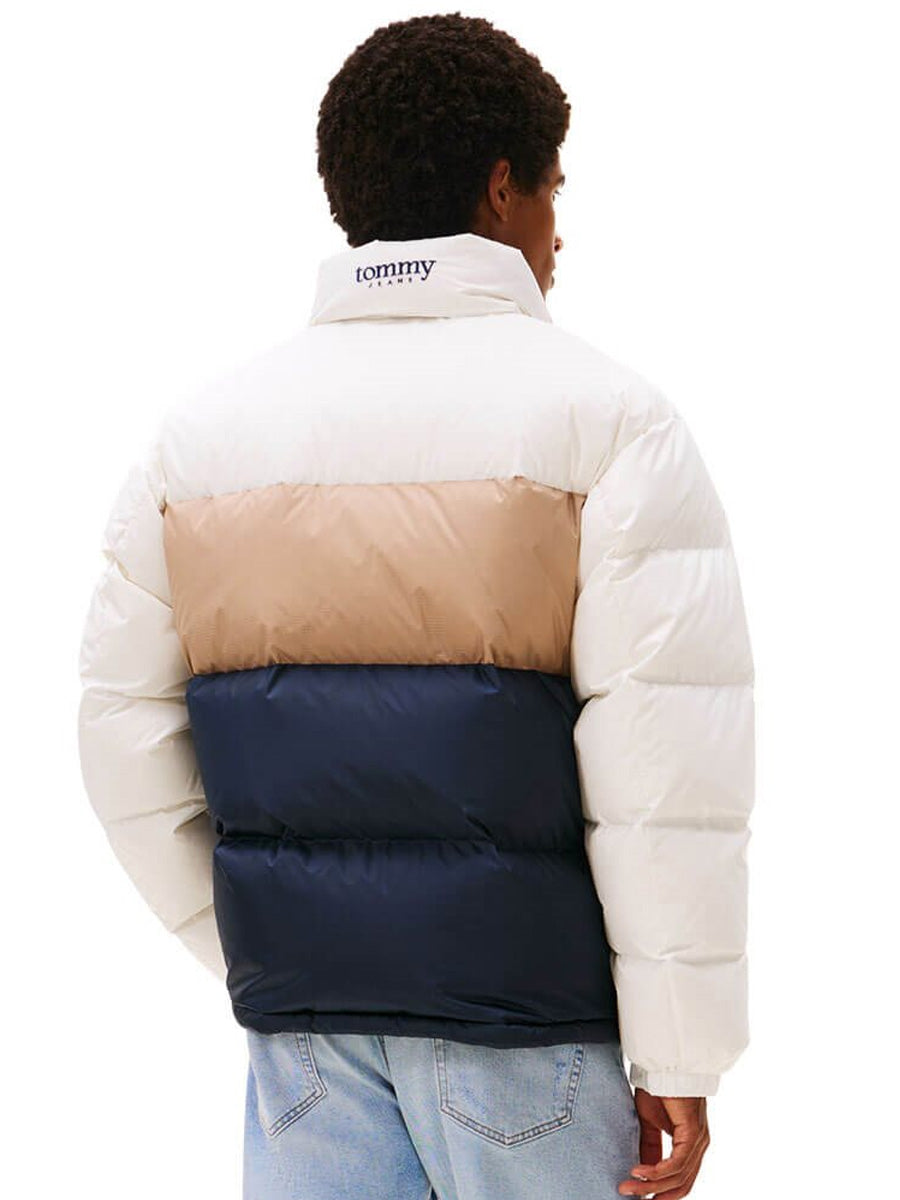 Tommy Jeans Down Alaska Puffer Jacket - Ecru & Multi