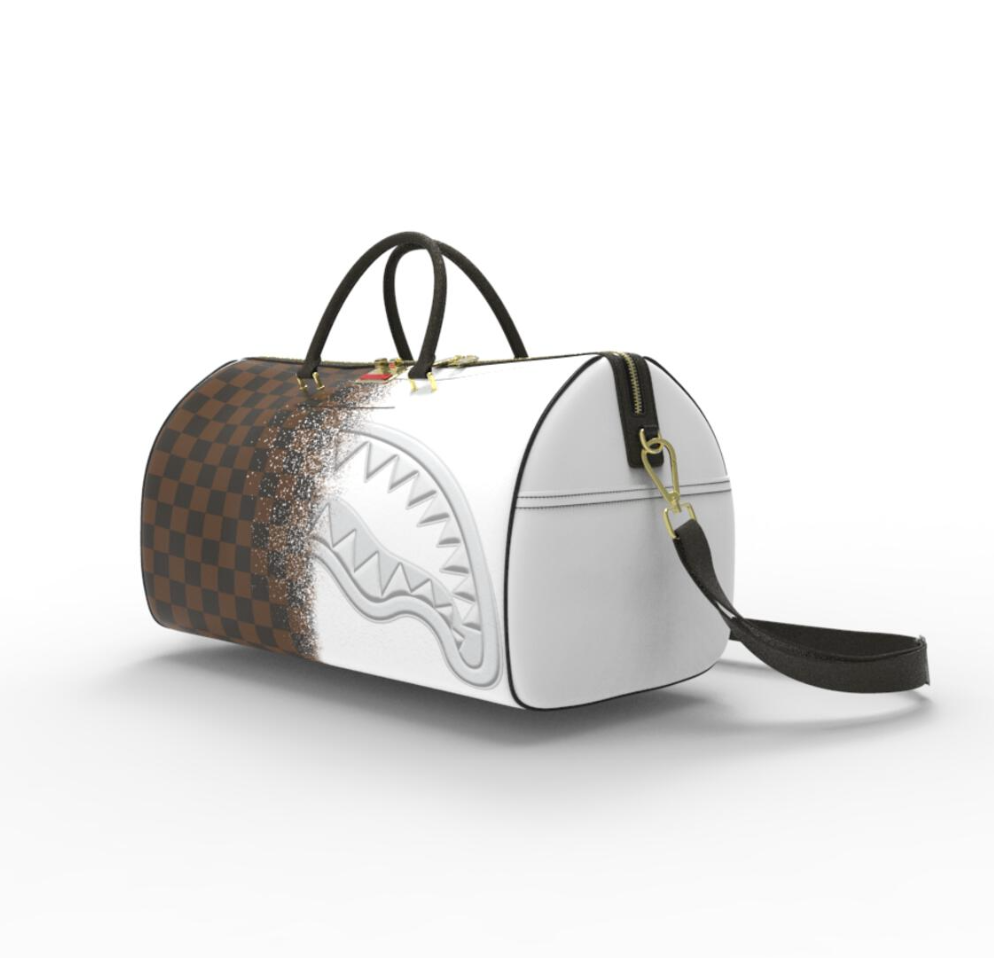 Sprayground D6668 Shark Spritz Mini Duffle Bag