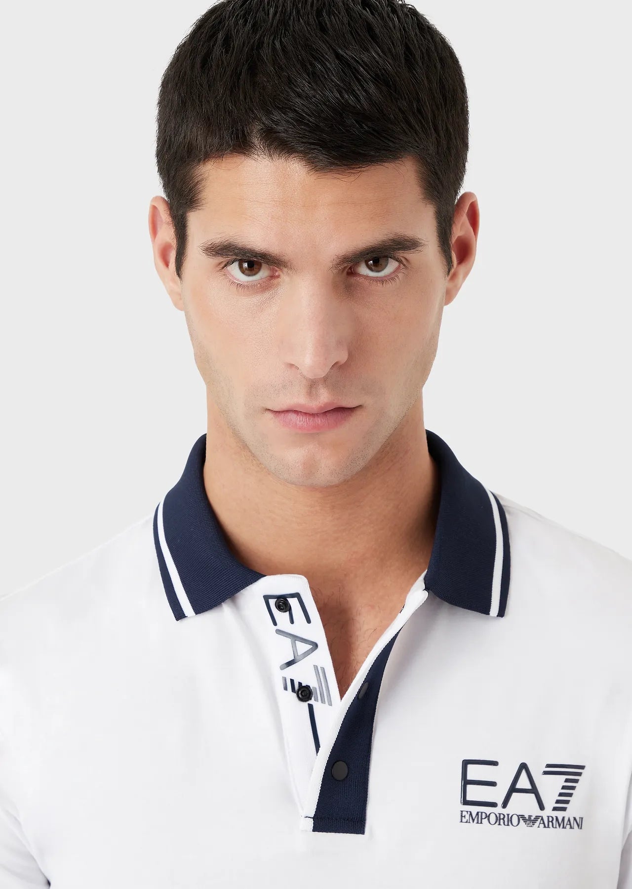 EA7 Emporio Armani 3RPF17 Jersey Polo Shirt White