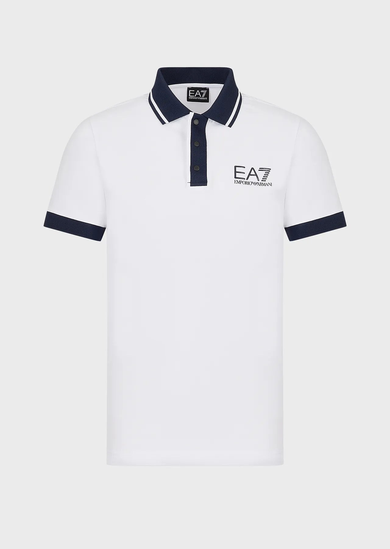 EA7 Emporio Armani 3RPF17 Jersey Polo Shirt White